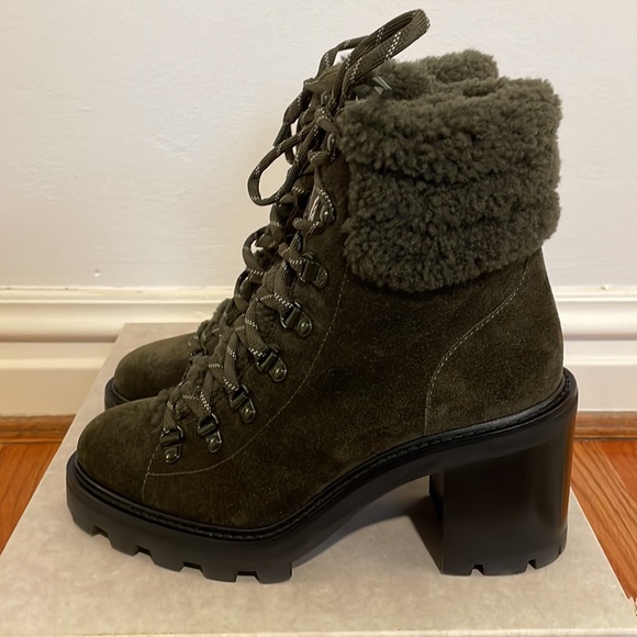 Jimmy Choo, Eshe 65 Shearling Hiking Boot, size 38, Brand New in Box - Picture 5 of 11
